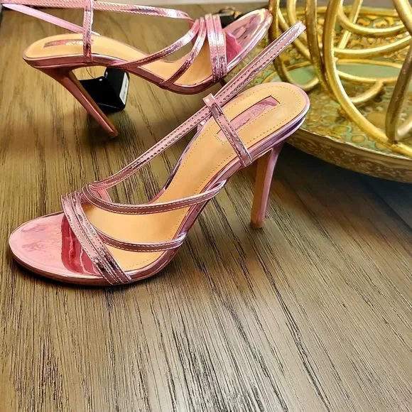 Metallic Pink Heels